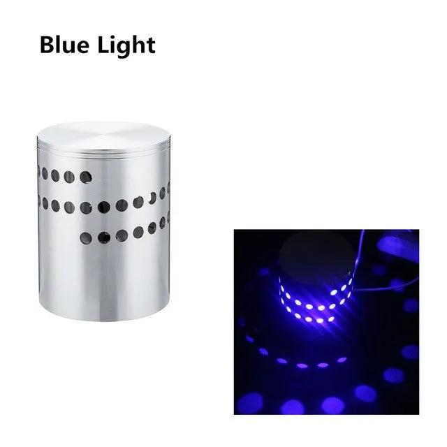 RGB Aluminum LED Wall Light Indoor Spiral Effect Light Corridor Wall Lamp Bedroom Decoration Lights For Party KTV Bar Home