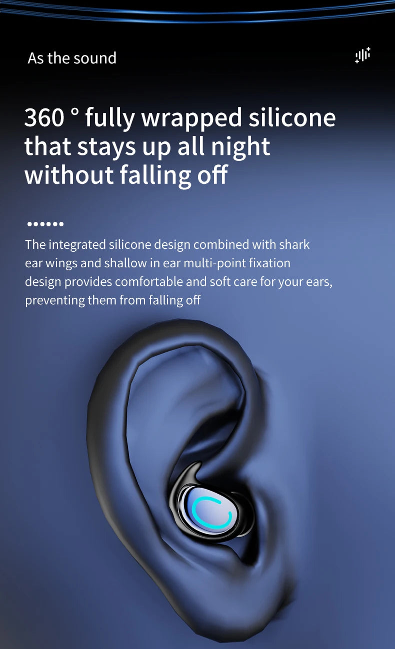TWS Bluetooth Earphones Single In Ear Wireless Invisible Earbuds In Ear Sport With Mic Handsfree Headset Headphones For Phone