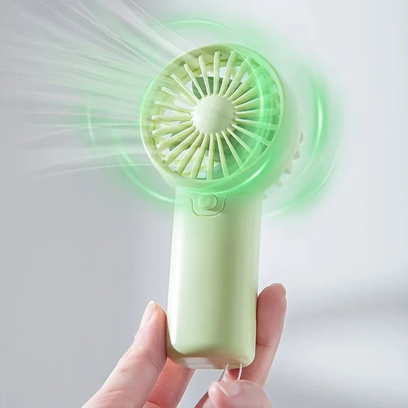 Mini Portable Fan, Lightweight Handheld Fan - Ideal for Office, Outdoor, Traveling (Requires AAA batteries, not included)