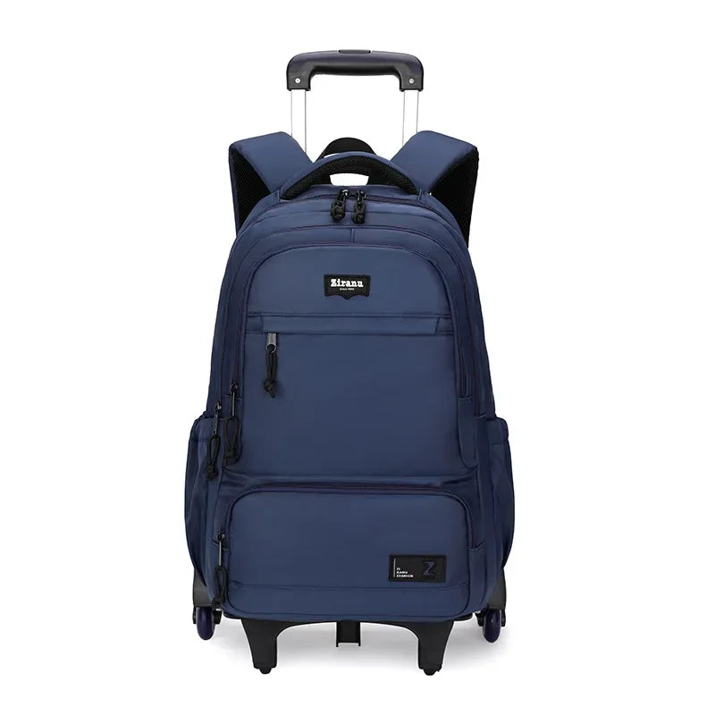 Children School bag with Wheels Students Backpacks For Boy Kids Trolley Bag Schoolbag Rolling Wheeled Backpack Travel Book Bag