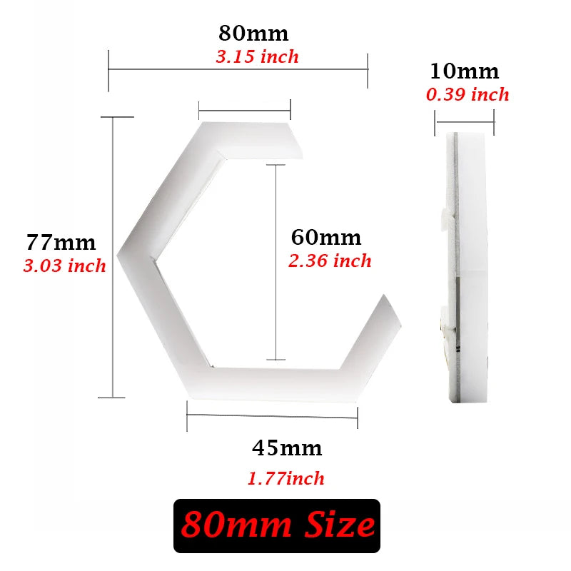2PCS LED Angel Eyes Hexagon Halo Rings for Motorcycle Car LED Headlights White + Amber 12V 24V DC 2.5inch 80MM 70MM 90MM 3.0inch
