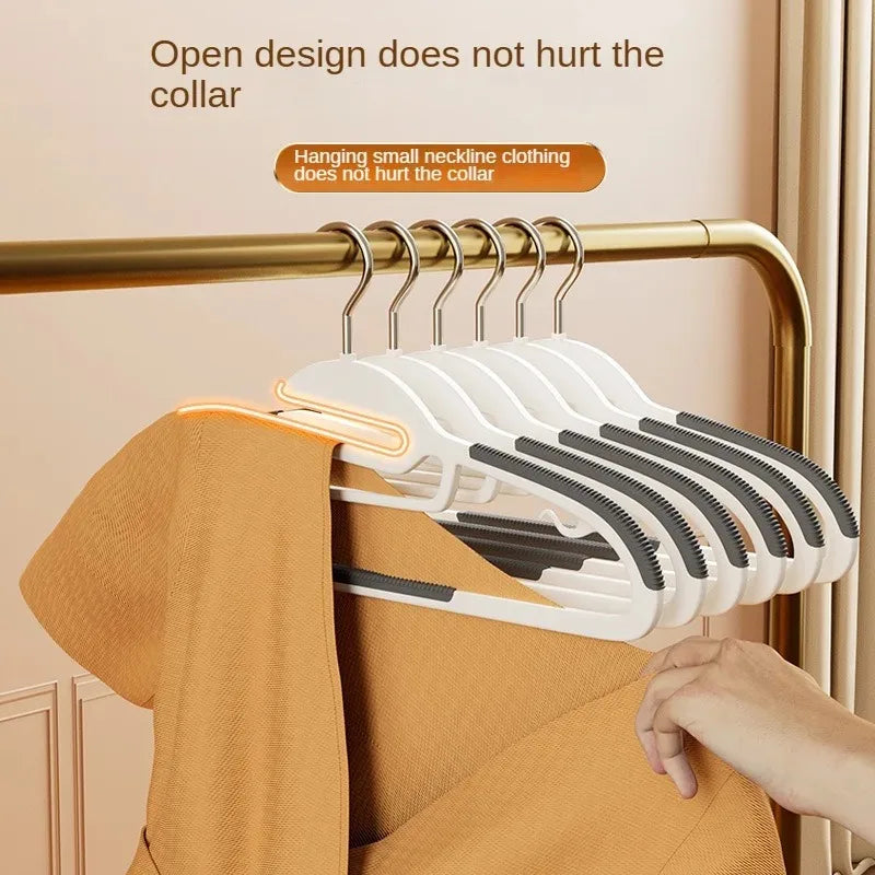 Hangers with Non-Slip Design Household Hangers 360°Swivel Hook Space Saving Organizer for Dormitory Bedroom Closet Shirts Pants