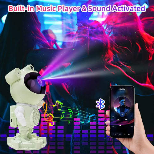 Astronaut Galaxy Projector Lamp - Star Projector Light, Bluetooth Moon Galaxy Lights for Bedroom with  remote