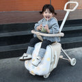 Bunnyfly Children Luggage Case Can Ride and Walk the Baby's Suitcase The Baby Can Take the Suitcase The 20-Inch Folding Stroller
