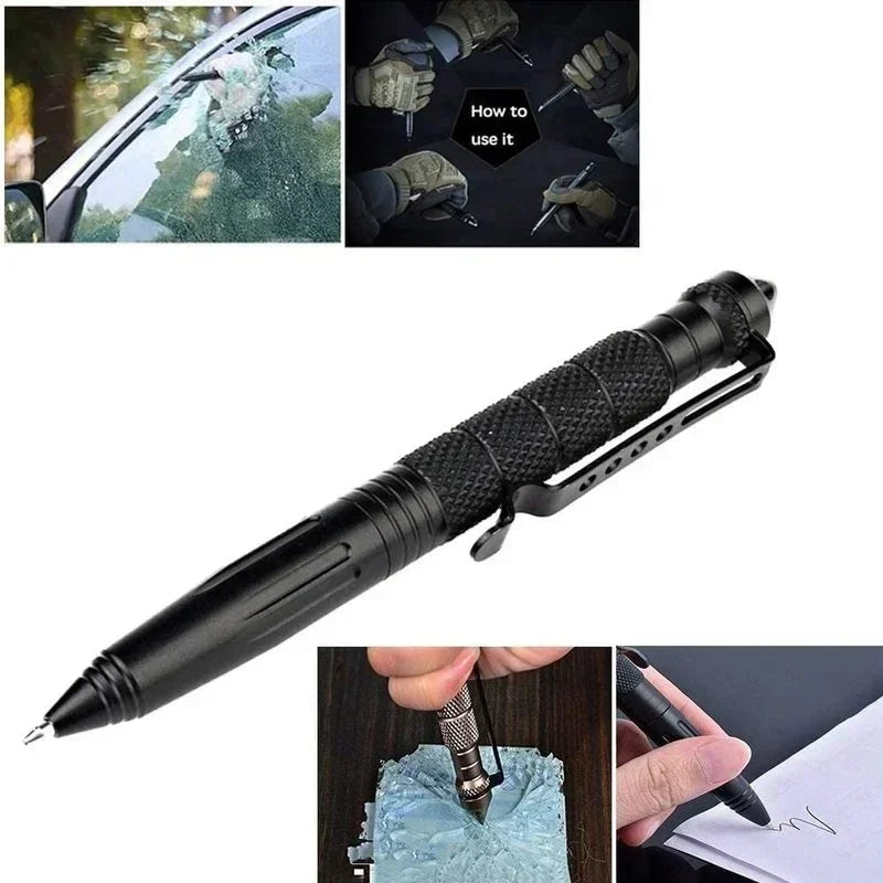 Outdoor Defensa Personal Pen Outdoor Sports Camping Self-defense Supplies Multifunctional Mini Pocket Anti-skid Signature