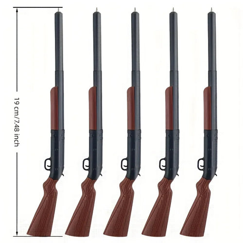 5pcs Unique Design Smooth Writing Gun Pen, Pen Gun, Writing Instrument,Office Supplies, Stylish Pen, Fun Stationer,Ballpoint Pen