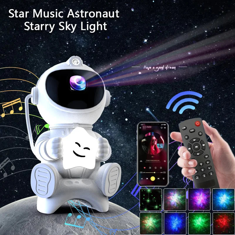 Astronaut LED Star Projector Night Light Galaxy Projectors Bluetooth Speaker