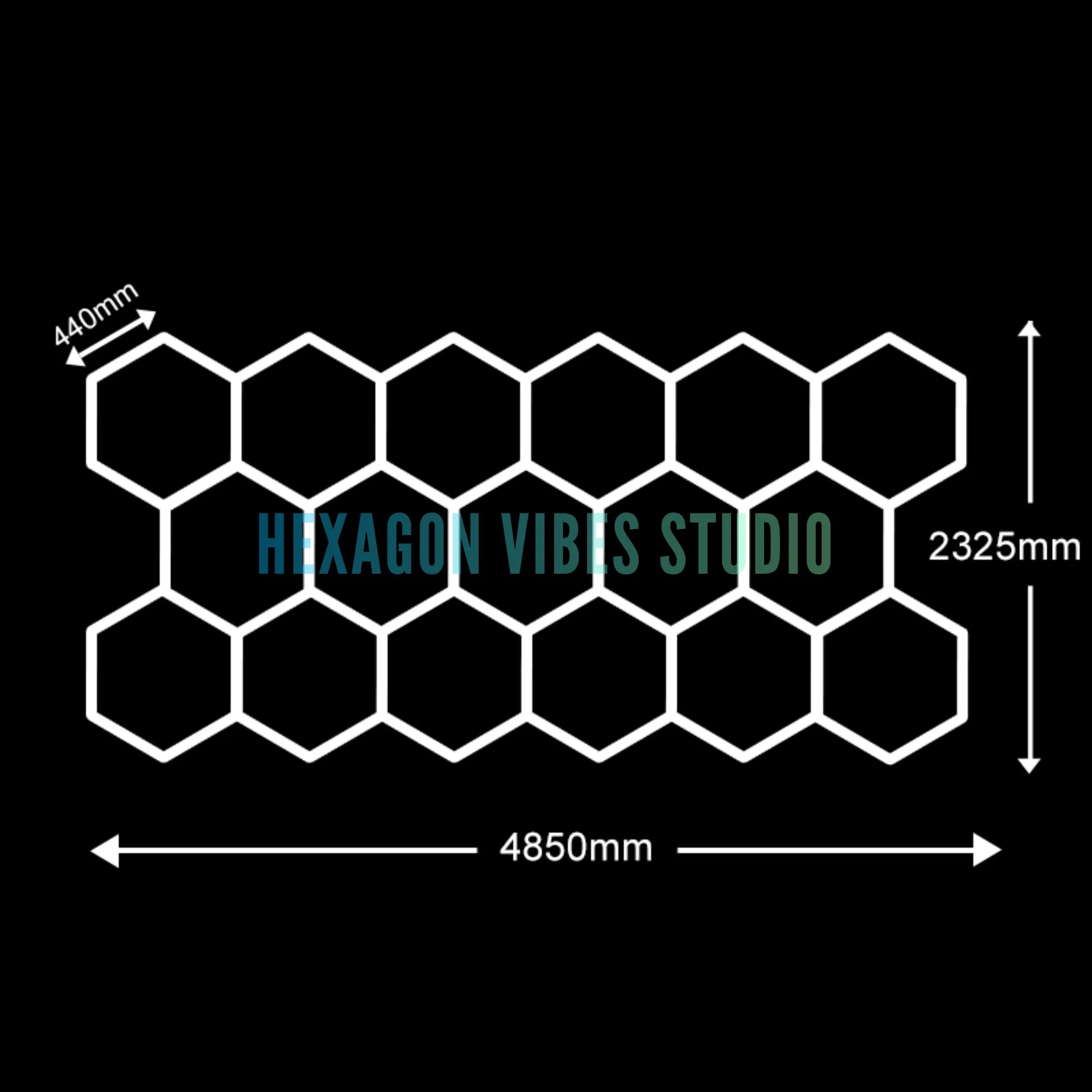 Garage Hexagon LED Light 50000H 6500K Ultra Bright for Home Gym Barbershop Car Detailing Bar Basement Workshop Ceiling Lighting