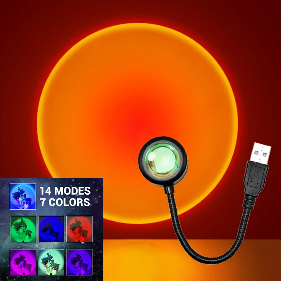 Glowaura Mini Sunset LED Projector