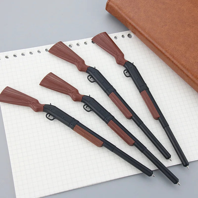 5pcs Unique Design Smooth Writing Gun Pen, Pen Gun, Writing Instrument,Office Supplies, Stylish Pen, Fun Stationer,Ballpoint Pen