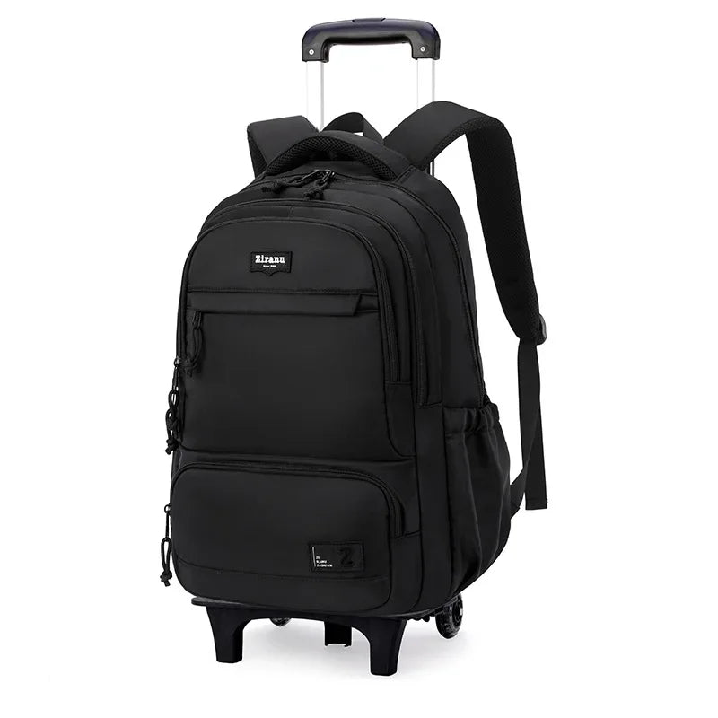 Children School bag with Wheels Students Backpacks For Boy Kids Trolley Bag Schoolbag Rolling Wheeled Backpack Travel Book Bag