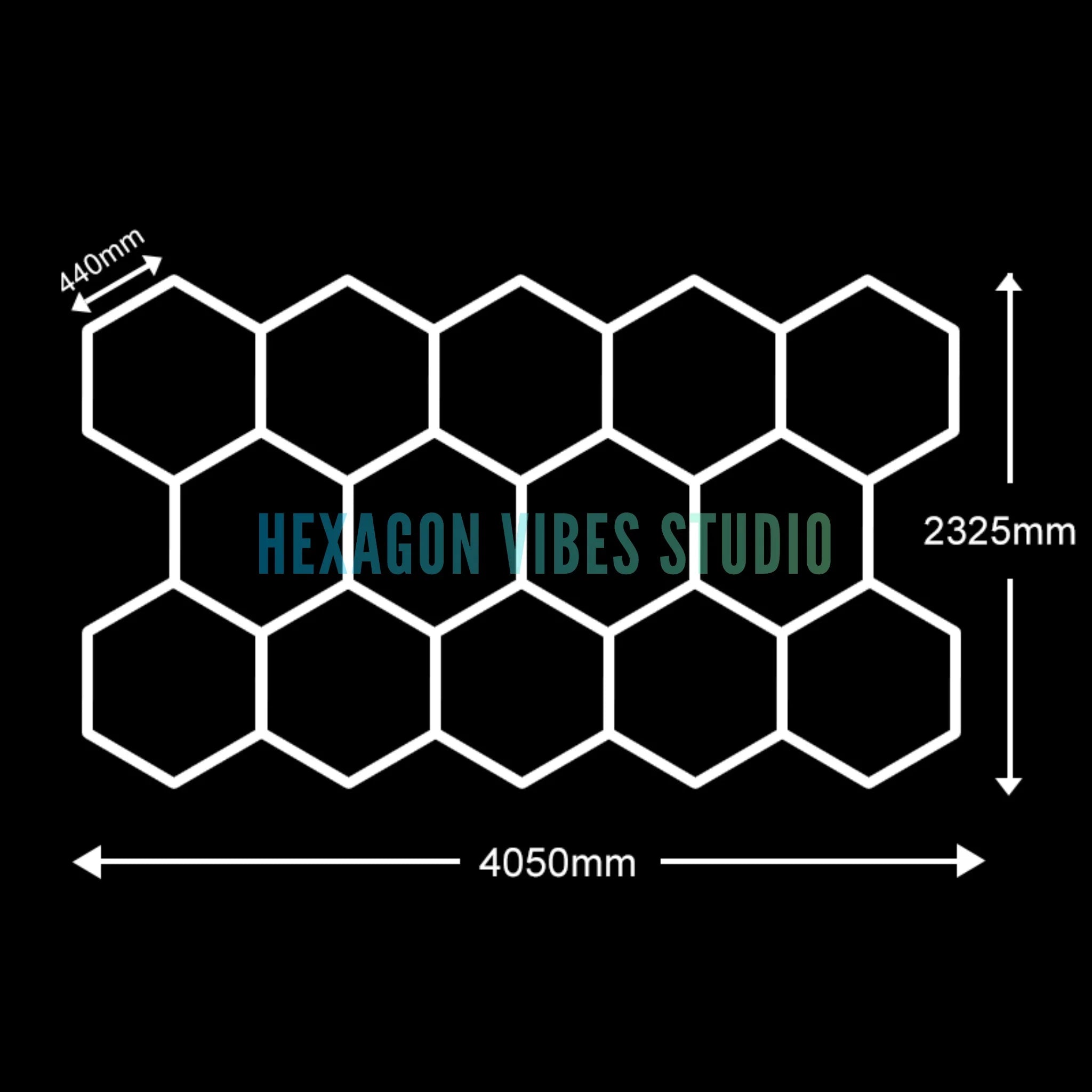 Garage Hexagon LED Light 50000H 6500K Ultra Bright for Home Gym Barbershop Car Detailing Bar Basement Workshop Ceiling Lighting
