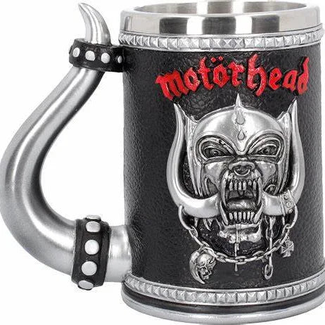 Heavy Metal Horn Beer Mug Gothic Themed Stainless Steel Tankard Large Capacity Coffee Cup For Rock Music Fans Novelty Gift
