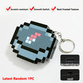Rechargeable LED Pixel Compass Keychain Glowing Pixel Style Backpack Pendant Creative Game Periphery Gift for Gamers Birthday