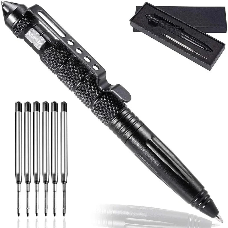 Outdoor Defensa Personal Pen Outdoor Sports Camping Self-defense Supplies Multifunctional Mini Pocket Anti-skid Signature