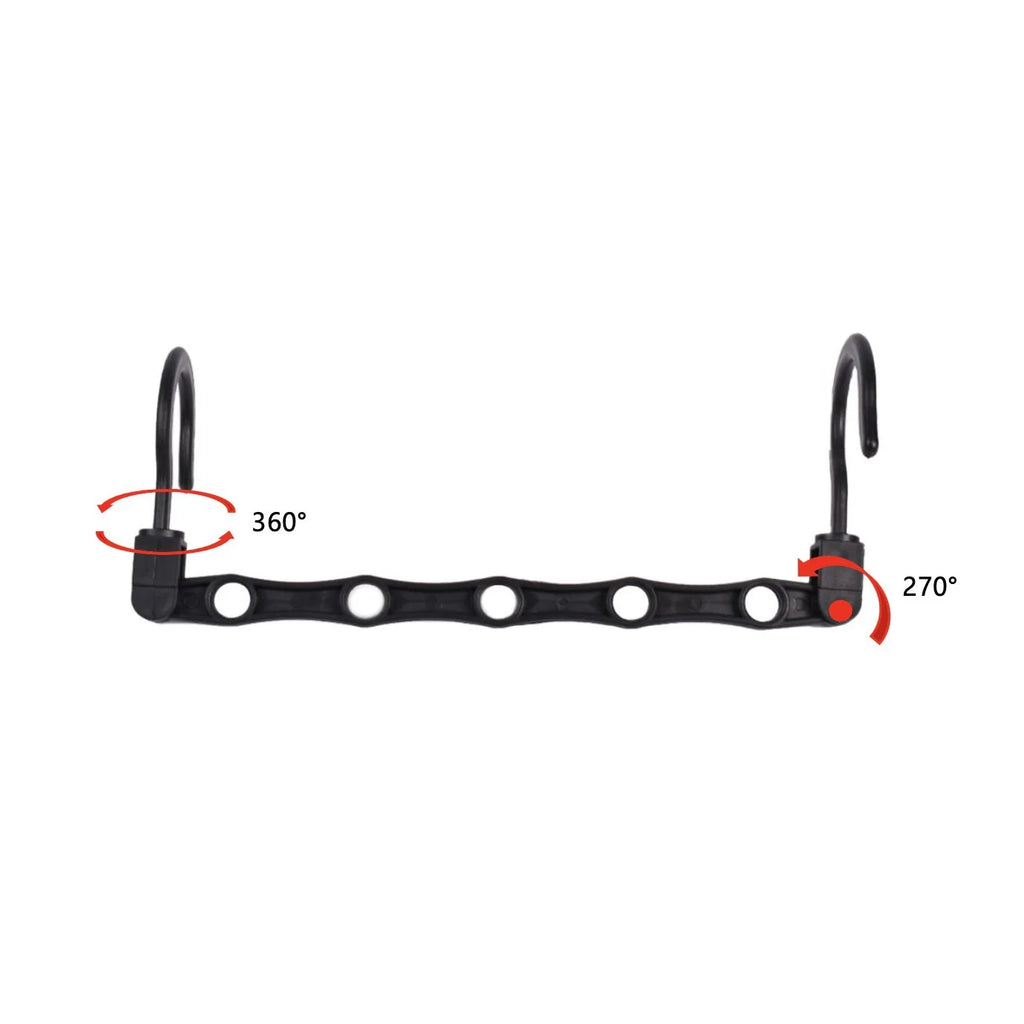 Space Saving Storage Hangers Multifunction Plastic Clothes Racks Rotary Organizer Hangers 5 Hole Magic Closet Wardrobe Organizer