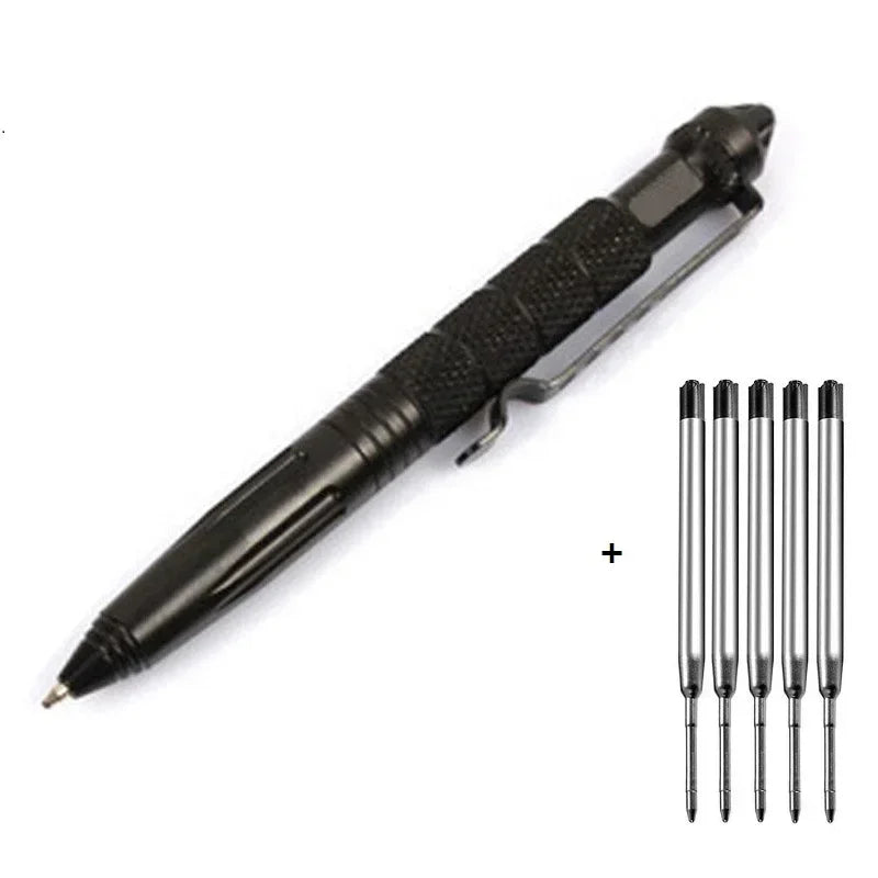 Outdoor Defensa Personal Pen Outdoor Sports Camping Self-defense Supplies Multifunctional Mini Pocket Anti-skid Signature
