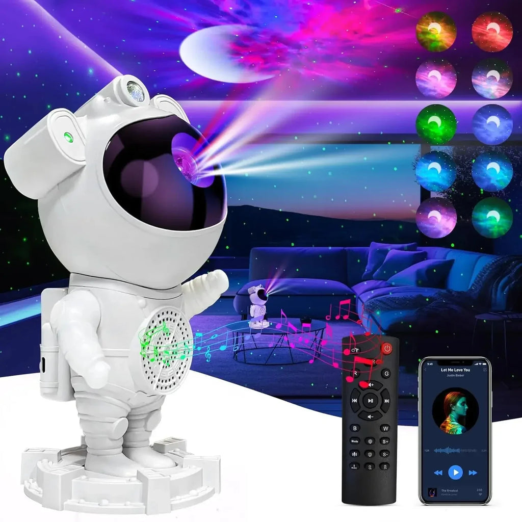 Astronaut Galaxy Projector Lamp - Star Projector Light, Bluetooth Moon Galaxy Lights for Bedroom with  remote