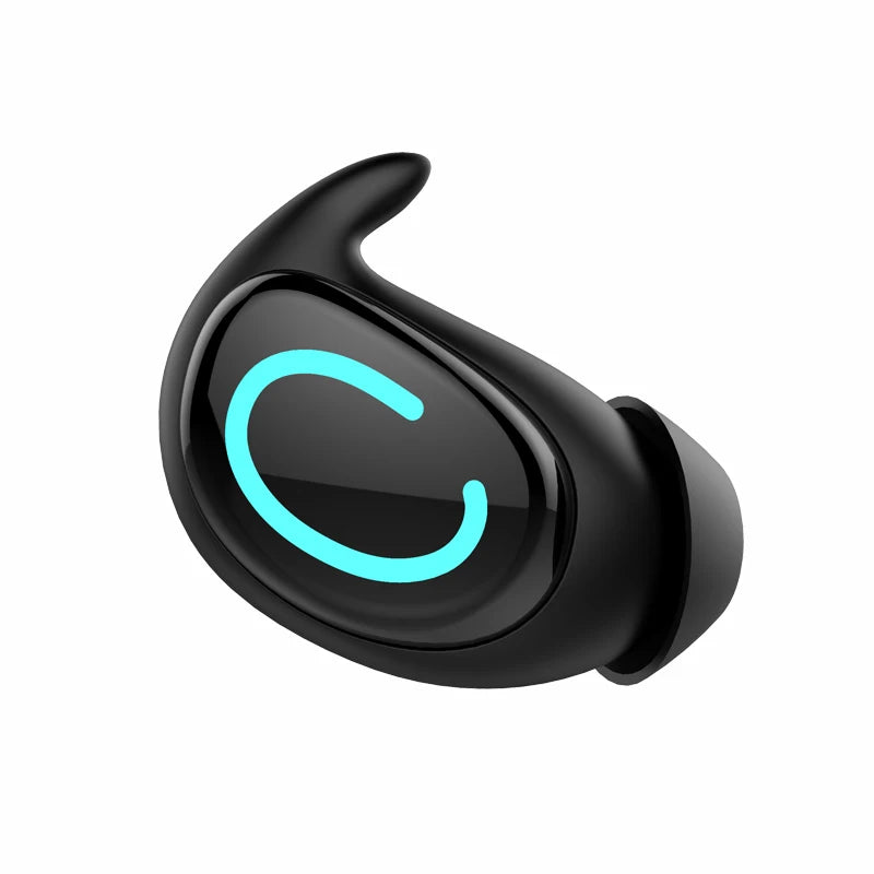 TWS Bluetooth Earphones Single In Ear Wireless Invisible Earbuds In Ear Sport With Mic Handsfree Headset Headphones For Phone