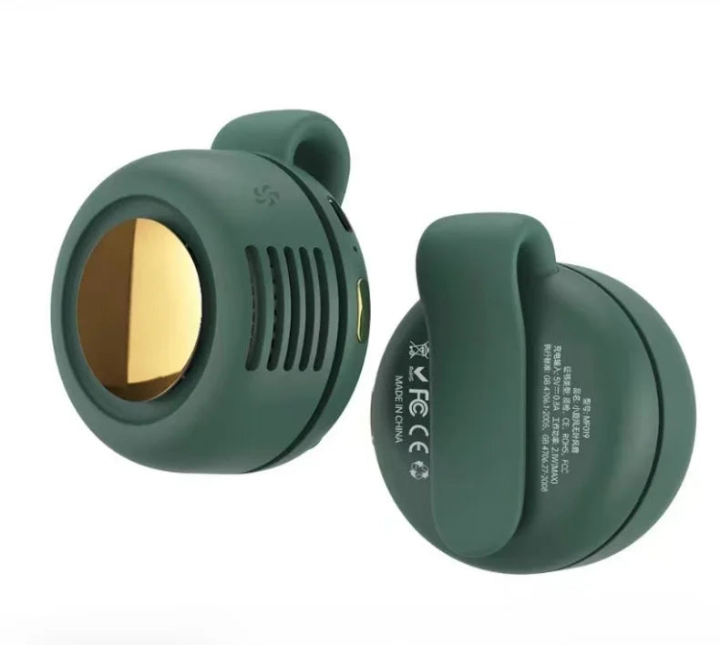 Mini Portable Fan 360° Rotating, 3 Speeds Strong Wind Quiet Rechargeable Handheld Fan, Small Size Big Airflow Long Battery Life