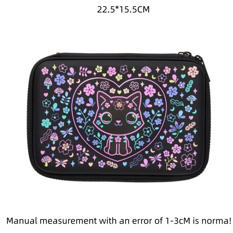 Schoolbag Primary and middle school students big eye cat gradual change cat schoolbag girl backpack trolley schoolbag backpack