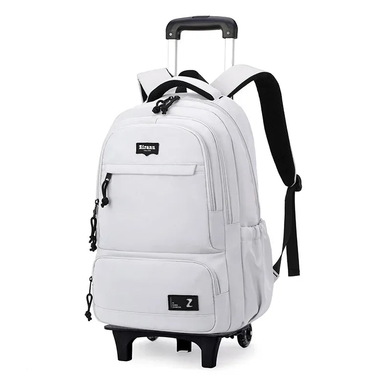 Children School bag with Wheels Students Backpacks For Boy Kids Trolley Bag Schoolbag Rolling Wheeled Backpack Travel Book Bag