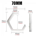 60mm 70mm 80mm 90mm RGB Hexagon LED Angel Eyes with Turn Signal Halo Rings Car Headlights Drl 12-24V for Motorcycle Offroad 4X4