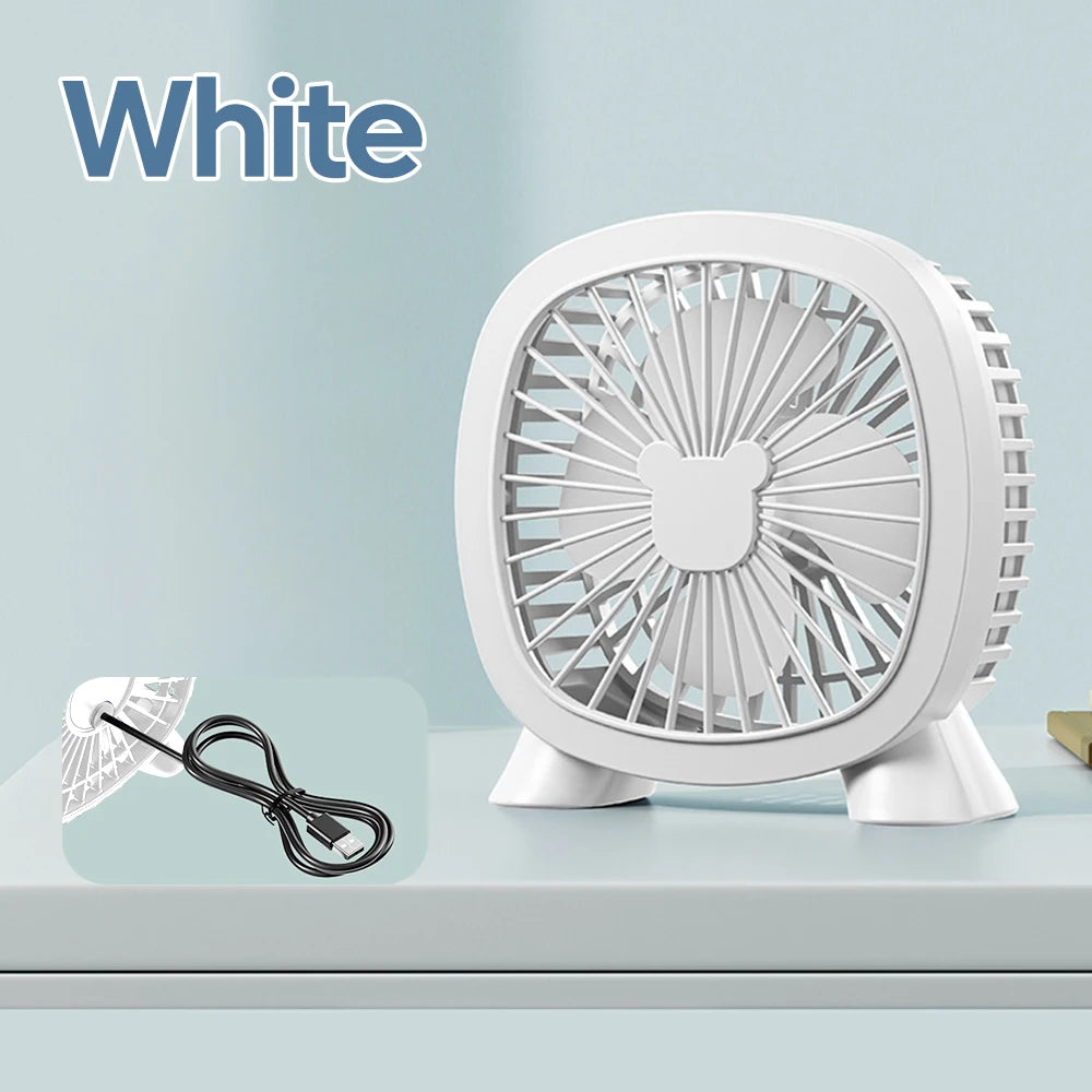 Mini Desktop Fan Portable With USB Direct Plug In Summer Gadget USB Small Fan For Home Desk Office School Outdoor Camping Travel