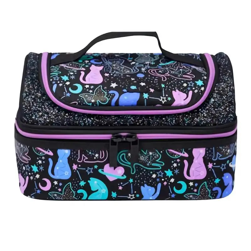 Schoolbag Primary and middle school students big eye cat gradual change cat schoolbag girl backpack trolley schoolbag backpack