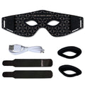 Red Light Eye Mask 630NM 850NM LED Eye Red Light Therapy Eye Mask with 5Modes Massager for Relieve Eye Bag Dark Circle Puffiness