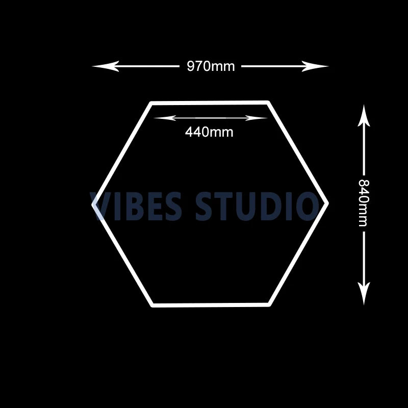 Garage Hexagon LED Light 50000H 6500K Ultra Bright for Home Gym Barbershop Car Detailing Bar Basement Workshop Ceiling Lighting