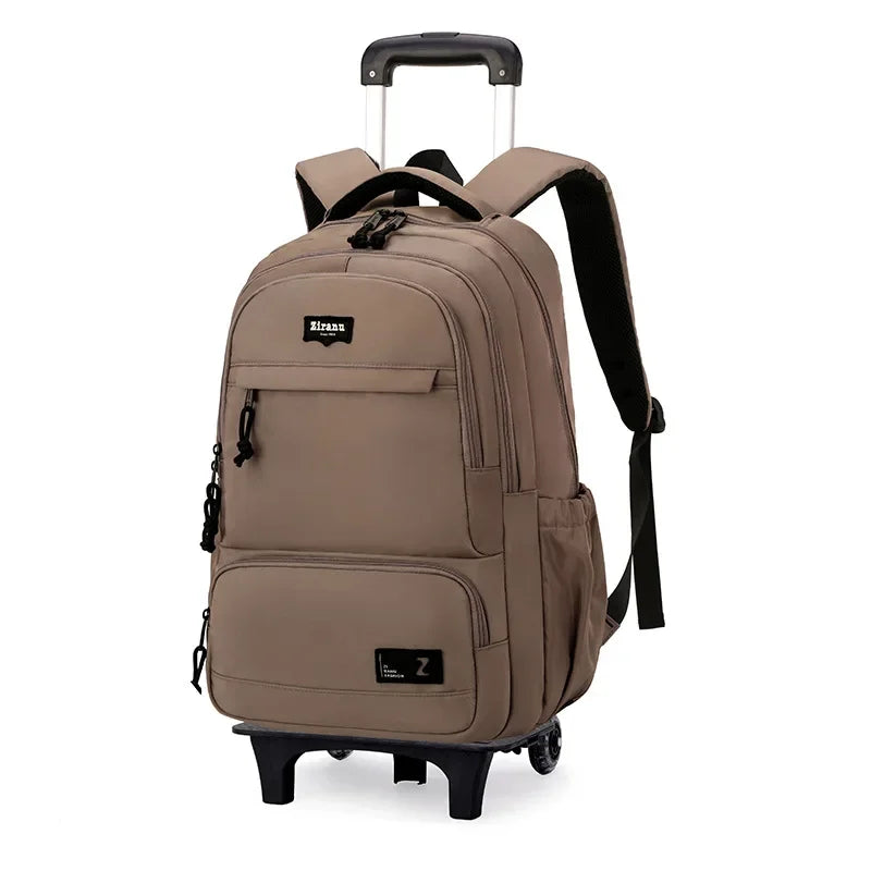 Children School bag with Wheels Students Backpacks For Boy Kids Trolley Bag Schoolbag Rolling Wheeled Backpack Travel Book Bag