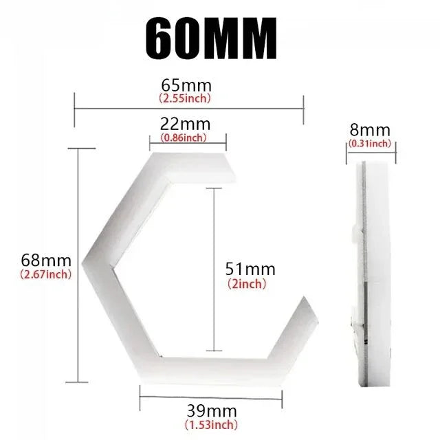 60mm 70mm 80mm 90mm RGB Hexagon LED Angel Eyes with Turn Signal Halo Rings Car Headlights Drl 12-24V for Motorcycle Offroad 4X4