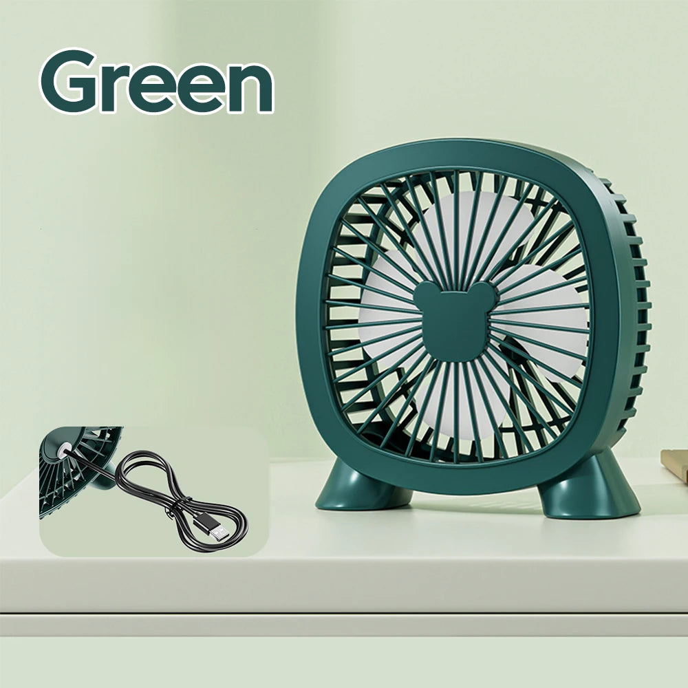 Mini Desktop Fan Portable With USB Direct Plug In Summer Gadget USB Small Fan For Home Desk Office School Outdoor Camping Travel