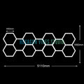 Garage Hexagon LED Light 50000H 6500K Ultra Bright for Home Gym Barbershop Car Detailing Bar Basement Workshop Ceiling Lighting