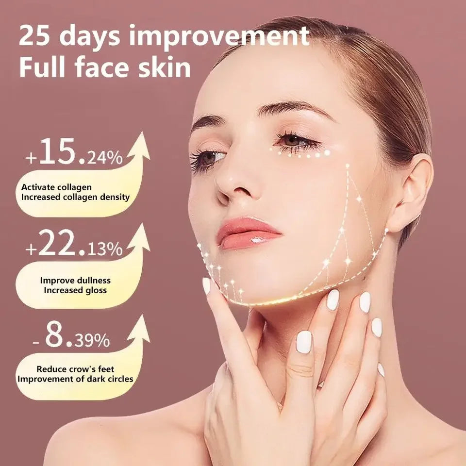 LED Photon Therapy Facial Slimming Vibration Massager Facial Lifting Device Facial Double Chin V Face Vibration Massager