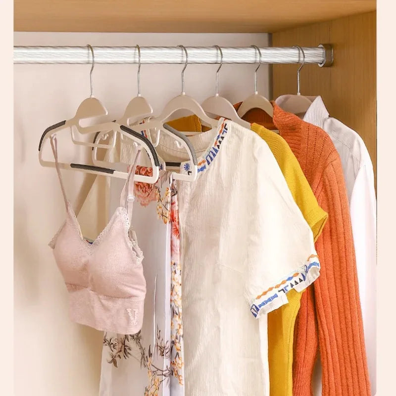 Hangers with Non-Slip Design Household Hangers 360°Swivel Hook Space Saving Organizer for Dormitory Bedroom Closet Shirts Pants