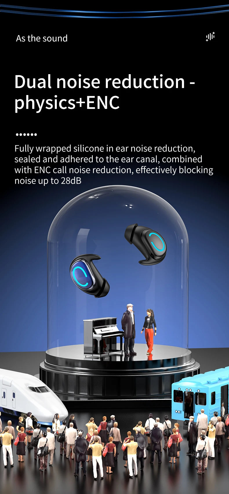 TWS Bluetooth Earphones Single In Ear Wireless Invisible Earbuds In Ear Sport With Mic Handsfree Headset Headphones For Phone