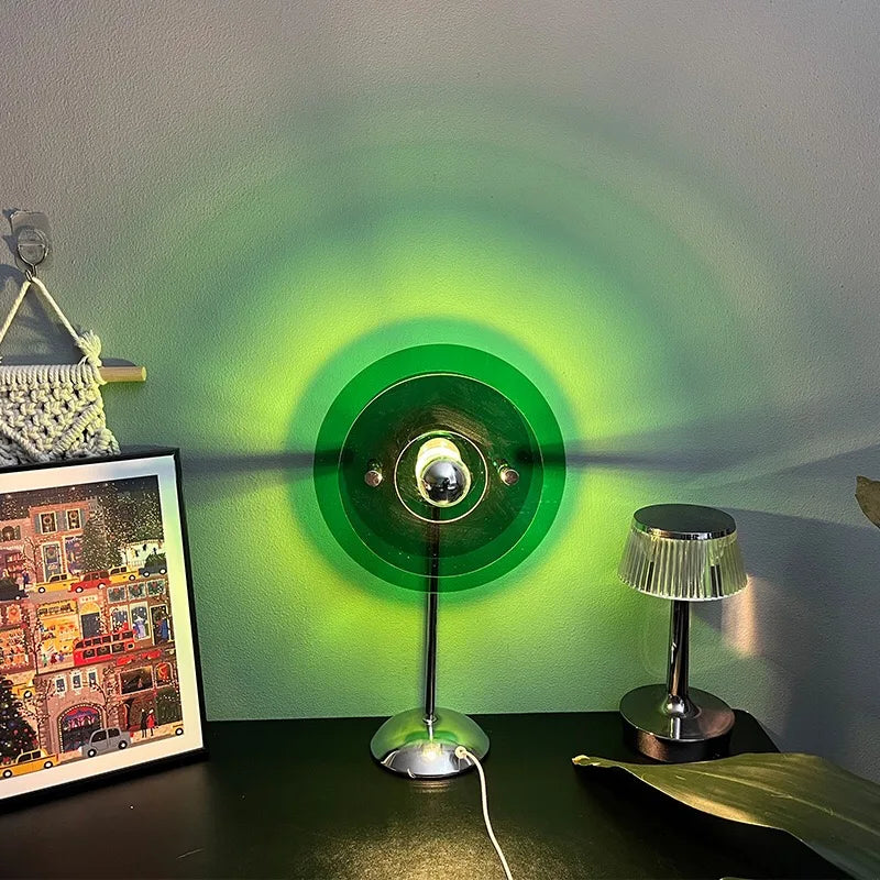Sunset Table Lamp Projection Rainbow Night Light Atmosphere Home