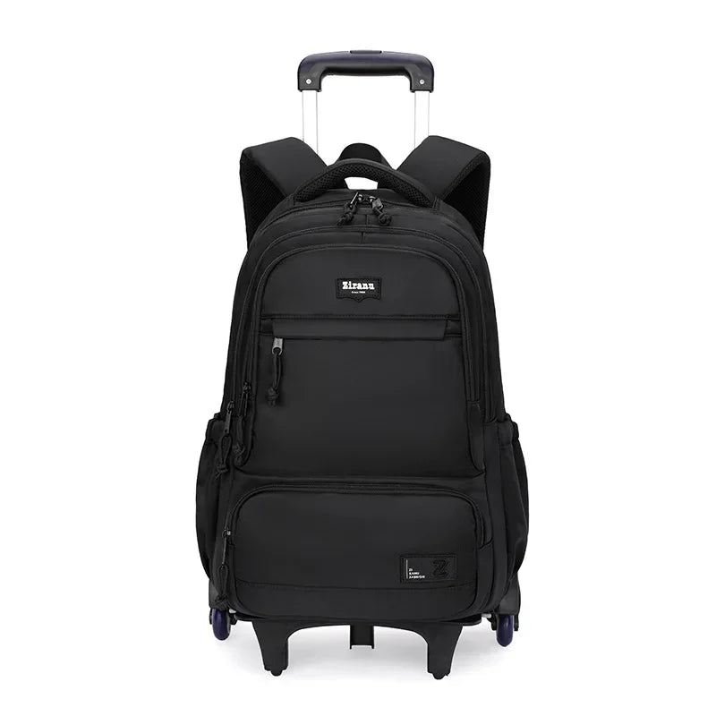 Children School bag with Wheels Students Backpacks For Boy Kids Trolley Bag Schoolbag Rolling Wheeled Backpack Travel Book Bag