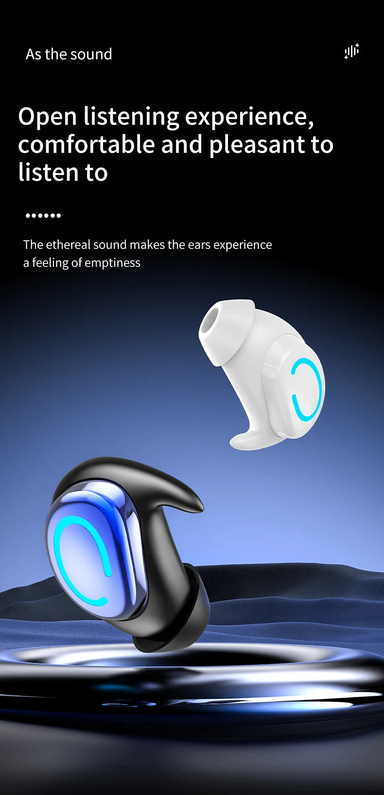TWS Bluetooth Earphones Single In Ear Wireless Invisible Earbuds In Ear Sport With Mic Handsfree Headset Headphones For Phone