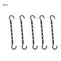 10/5Pcs Black Magic Space Saving Hangers Premium Smart Hanger Hooks Sturdy Cascading Hangers with 5 Holes for Heavy Clothes Clos