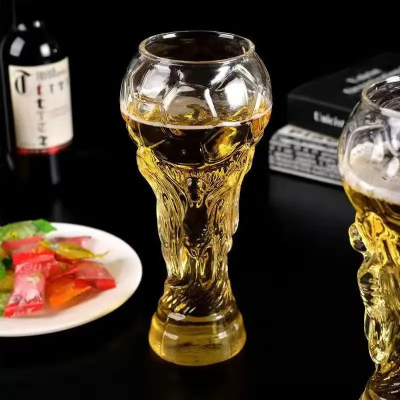 Beer Glass Coffee Mugs trophy shape Comfort with Distinctive Texture Beer Mug Suitable for Family Gatherings