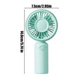 Mini portable fan, handheld small fan, USB charging, 3-speed handheld fan suitable for office, outdoor travel, and camping