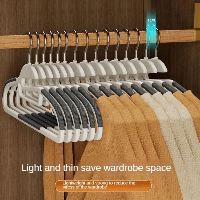 Hangers with Non-Slip Design Household Hangers 360°Swivel Hook Space Saving Organizer for Dormitory Bedroom Closet Shirts Pants