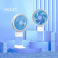 Mini Handheld Fan USB Rechargeable Portable Desktop Fan with Base Quiet Operation for Office Student Dorm Travel